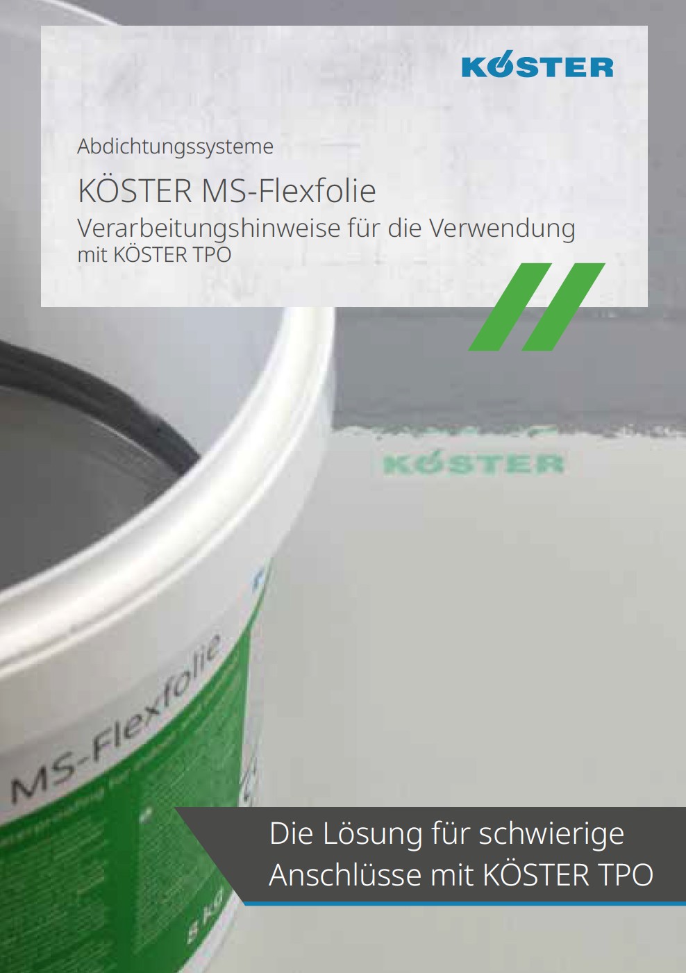 KOESTER TPO SK Installation Instructions